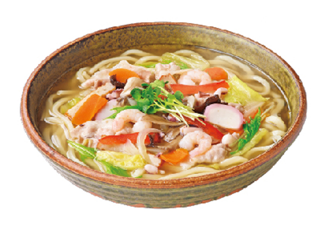 image of Seafood and Veggie Champon Udon Noodle only