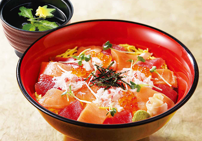 image of Variety Chirashi (Vineger Rice) Bowl only